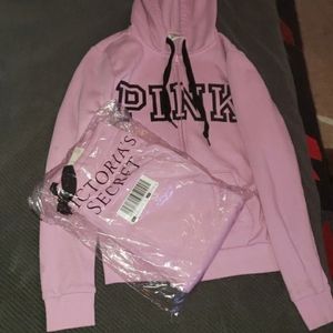 PINK victoria secret hoodie and joggers